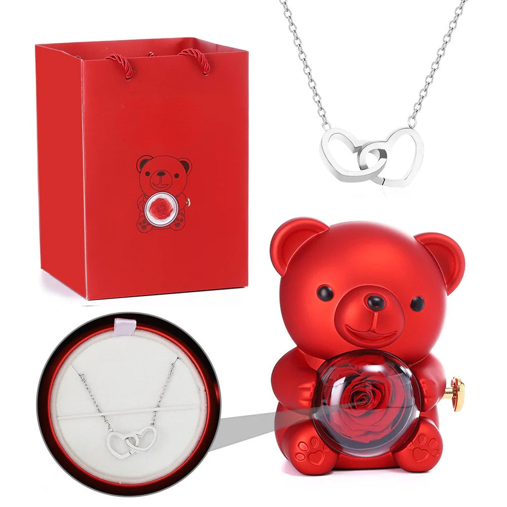 Bear with a Surprise – Jewelry Box with Necklace